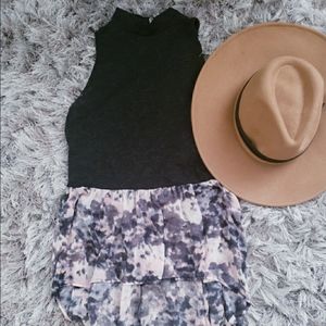 Material Girl Black Boho Tank M